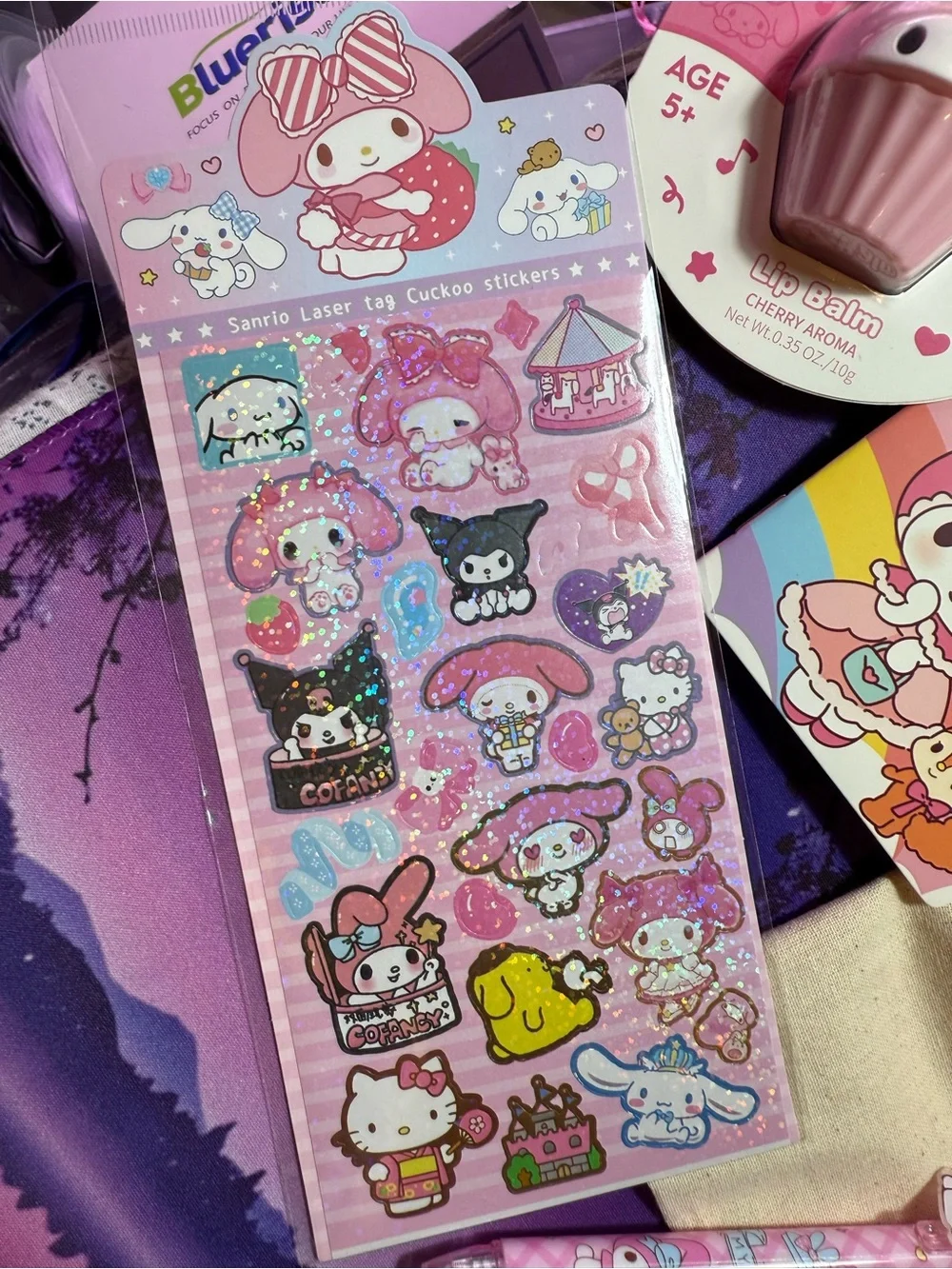Sanrio My Melody Pink and Cream Kawaii Stationery & Plush Set